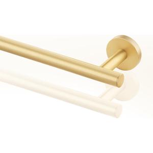 QOGRISUN Brass Towel Bar for Bathroom,Gold Towel Holder Heavy Duty, Modern Brass Bathroom Accessories Wall Mounted,24-Inches Total Length, Brushed Brass