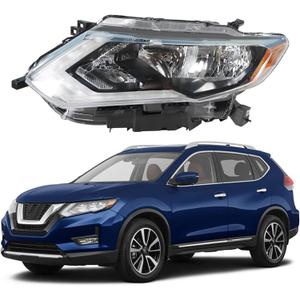 GXYWADY Halogen Headlight Assembly Replacement for Rogue 2017 2018 2019 S/SL/SV Headlamp Left Side