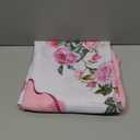 Yighty Round Tablecloth 60x60 Inch, Waterproof Wrinkle Resistant Durable Polyester Tablecloth Pink Rose Floral Tablecloth for Indoor and Outdoor, Holiday Farmhouse Kitchen Dining Room and Party