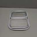 3Pcs Clear Hard Plastic Zipper Case, Professional-Grade Plastic Clear Zipper Pencil Case, Toiletry Pouch, Travel Organizer, Cosmetic Bag, Toy Storage Bins (1L+2M)