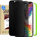 2 Pack Matte Privacy Screen Protector for iPhone Air / 17 Air 6.5-inch with Installation Frame, Full Coverage Anti-Spy Anti-Glare 9H Tempered Glass Film, Case Friendly