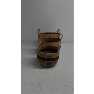 Baskets, Set of 3 for Home, Office, Dorm Room, Living Room, Bedroom, Bathroom, Nursery Storage and Organization (14x9x9in/12x9x8in/9x8x7in)