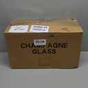 UMEIED Set of 16 Champagne Glasses, Champagne Flutes with Classic Shape, Long stem Sparkling Wine glasses for Wedding, Restaurant, Bar, Wine Toasting, Clear (Transparent)