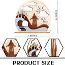 2 x Easter Decoration Jesus Resurrected Tomb, He is Risen Easter Decor, Wood Christian Resurrection Scene, Christian Religious Gifts. Holiday Decorations Jess Display, Gifts for Church, Shelf, Desk
