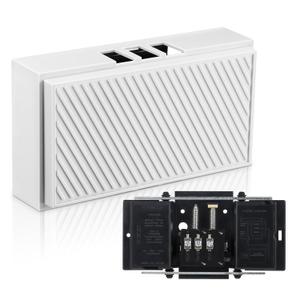 Wired Doorbell Chime, 16V 10VA Front and Rear Door Chime for Home Wall Inside, Compatible with Regular Doorbell Button and Doorbell Transformer, Two Loud Sounds (Delicate Style)