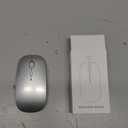 SUNGI Bluetooth Mouse for Laptop/MacBook/iPad/Android PC,Rechargable Quiet Slim Wireless Mice for Windows/Linux/Tablet,Silver