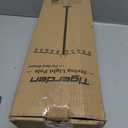 10ft String Light Poles for Hard Surfaces, Light Poles for Outdoor String Light, Perfect for Garden, Backyard, and Patio Lighting Stand for Parties, Wedding - Matte Black Finish, Pack of 2 