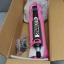Kids Electric Scooter for Age 4-9, Light Up 3-Wheeled Scooter with Big LED Wheels, Wide Flashing Deck, Adjustable Height (Pink)