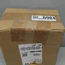 Sweetude 50 Pcs Reusable Gift Bags with Handles Grocery Gift Bags with Tissue Paper Glitter Shopping Bags for Present Birthday Wedding Party (Gold, 8 x 4 x 10 Inch)