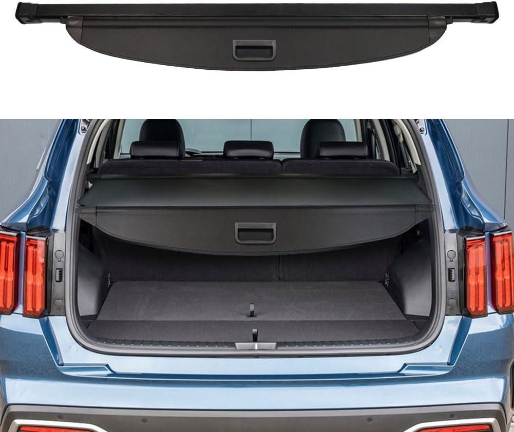 Cargo Cover for Kia Sorento Accessories 2021-2024 2025 2026 Trunk Shade Cargo Cover