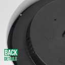 Wall Clock Modern Simple Style Round Plastic Decor Clock Non-Ticking Silent Quartz Movement Wall Clocks for Home/Office/School/Living Room/Bedroom/Kitchen (White, 12 Inch)