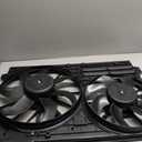 AUTOKAY Radiator Cooling Fan, Radiator Condenser Fan for Volkswagen Jetta Beetle Tiguan Golf for Audi A3 TT 2.0L Diesel 1K0121205AD9B9 1K0959455N 1K0959455DL