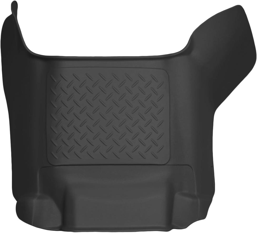Husky Liners X-act Contour Floor Mats | Fits 2009-2024 Dodge Ram 1500 Crew Cab (19-24 Classic Body Only) 2010-2026 Ram 2500/3500 Crew & Mega Cab Only | Center Hump, 1-pc Black - 53541