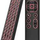 iPazzPort Mini Air Mouse Remote Keyboard with 7-Color Backlight for Android TV Box, Smart TV, HTPC, Projector; Rechargeable Dual-Mode Universal Controller for Couch Browsing, Black