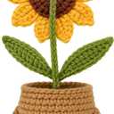 Teacher Appreciation Gifts for Women, Teacher gifts for Women - Gifts for Teachers Appreciation Week, End of Year, Birthday, Back To School - Positive Crochet Sunflower Handmade, Teacher Crochet Gift