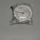 NIKKY HOME Table Clock, Vintage Desk Clock, Antique White Finish Table Clocks, Non-Ticking Battery Operated Decorative Shelf Clock for Living Room Bedroom Gift Clocks