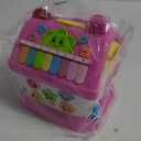 Toys for 1+ Year Old Girls - Montessori 8-in-1 Musical Activity House Toys with Lights, Sounds & Bilingual EN/ES Learning, First Birthday & Xmas Gifts for 1 2 3 Year Old Girl (Rose)