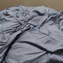 Bedsure California King Comforter Set - Bed in a Bag Cal King Bedding Set 7 PCS, GentleSoft Pintuck Bed Set Gift for Family, Pinch Pleat Slate Blue Comforter with Sheets, Pillowcases & Shams