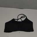 Aoxjox Women's Workout Sports Bras Fitness Ivy Low Impact Bra Yoga Crop Tank (Medium, Black)