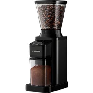 SHARDOR Professional Conical Burr Coffee Grinder, Coffee Bean Grinder with 48 Grind Settings for Espresso, Drip & French Press, Upgraded Anti-Static Technology, Precision Timer, Black