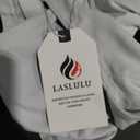 LASLULU Womens Sports Bra Seamless Long Crop Tank Racer Back Spaghetti Strap Workout Yoga Bra Padded Halter Neck Casual Tops (Small, White)