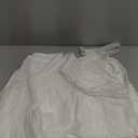 ANARACHON Full Bed Skirt, Wrap-Around Elastic Ruffled Eyelet Bed Skirt Full Size Dust Ruffle with Gathered Styling and Embroidered Details, 14" Drop Length (White)