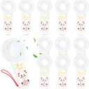 11 Pcs Wedding Favor Small Personal Portable Fan Mini Handheld Fan Bulk Small Fans Cute Fans for Guest Women Men Travel Camping (Bride & Groom)