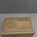 SpaceAid Spice Drawer Organizer with 28 Spice Jars, 386 Spice Labels, 4 Tier Seasoning Rack Tray Insert for Kitchen Drawers, 13" Wide x 17.5" Deep