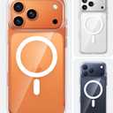 TORRAS Stronger Magnetic for iPhone 17 Pro Case Clear, [Covered Camera Control] [Anti-Yellowing] Compatible with MagSafe, Military-Grade Drop Protection, Slim Phone Case for iPhone 17 Pro