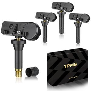 TPMS GM Pre-Programmed Tire Pressure Monitoring Sensor Compatible with:Buick Lacrosse(06-16)|Encore(13-22)|Enclave(08-17)/Cadillac SRX(07-16)/GMC Acadia(07-16)/OE#13598771(4 PCS) 315MHz