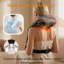 Neck and Shoulder Massager, Cordless Shiatsu Neck Massager with Heat Kneading Shoulder, Portable 3X Massager for Back and Shoulder Pain, Portable Massager for Home Outdoor