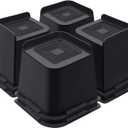 Bed Risers 5 Inch Heavy Duty, Furniture Risers for Bed Desk Table Sofa CouchOversized Bed Lifts Risers, Support up to 5000 Lbs(8 Pack Black)