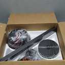 Rayqueen 52 Inch Ceiling Fans with Lights and Remote,Flush Mount Black Ceiling Fan,6 Speed Reversible DC Motor,3CCT Dimmable LED-Low Profile Design for Bedroom, Living room & Covered Outdoor