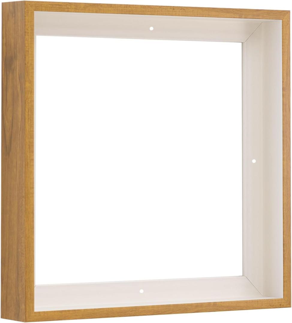Pixy Canvas Floater Frame 20x20 for 1-1/2 (1.5) inch Deep Canvas Paintings/Canvas Prints/Wood Canvas Panels/Wall Art/Wall Decor/Home Decor/Artwork (Natural Oak, 20 x 20 inch, Square)
