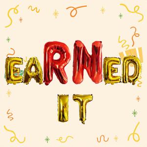 Decorit eaRNed it Balloon, Congrats Nurse Grad Balloon Banner, Senior Class of 2025 Decor, RN Graduation Gift Idea, Nursing Graduation Party Decorations, BSR, NP, 32 Inch Red, 16 Inch Gold