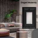 OKAWYC Single Decorator Light Switch Cover Adler Metal Wall Plate, 4-Pack Black 1 Gang Single Rocker, for Receptacle Dimmer Switch GFCI Outlet, Switch Cover Decorative Wallplate, Durable