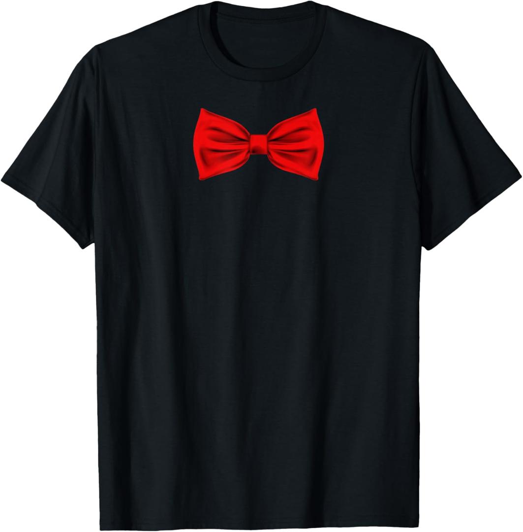 Red Bow Tie Funny Wedding And Special Occasions T-Shirt XL