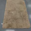 OLANLY Area Rugs for Living Room Bedroom, Machine Washable 4x5.9 ft Soft Fluffy Shaggy Bedside Rug, Indoor Floor Carpet for Kids Girls and Boys, Dorms, Nursery Rooms, Home Decor Aesthetic, Beige