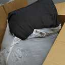 Mattress Topper King for Back Pain, Extra Thick Mattress Pad Cover, Plush Pillow Top, Deep Elastic Pocket, Black