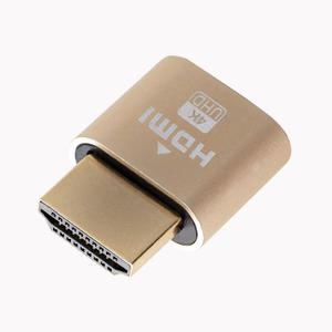 4K HDMI Dummy Plug, Virtual Monitor Emulator, Headless Display Adapter, EDID Emulator, Supports 4096x2160@60Hz, 3840x2160@60Hz, 2560x1440@60Hz for Windows, Mac, Linux Plug & Play 