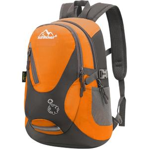 sunhiker Small Cycling Hiking Backpack Water Resistant Travel Backpack Lightweight Daypack M0714 20-25L (Orange)