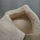 Kids Sofa, 2-in-1 Flip-Out Foam Couch with Soft Sherpa Cover, Cozy Play Lounge Chair, Cream (Medium)