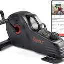 Sunny Health & Fitness Smart 2-IN-1 Under Desk Pedal Exercise, Portable Dual Function Arm/Leg Cycle for Seniors, Compact Indoor Cardio Mini Bike at Home, Free SunnyFit APP Connection