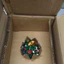 Lightahead Musical Christmas Tree with Rotating Santa Sleigh & Reindeer  Plays Classic Holiday Tunes  Polyresin Music Box Decoration