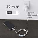 Amazon Basics USB-2.0 Type C to Lightning Cable, MFi Certified, 3 Feet, White