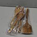 Wooden Spoons - Wooden Spoons for Cooking,Natural Wooden Kitchen Utensils Set Non Toxic,6-Piece Wooden Cooking Utensils(A06)