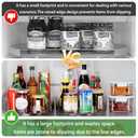 360 Rotating Lazy Susan for Refrigerator, 13.5''x8.5'' Clear Lazy Susan Turntable for Refrigerator Organizers and Storage, Kitchen, Table Top, Cabinet, Pantry, Countertop, 1 Pack