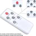 ZWP Replacement Remote Control Compatible for 29-Inch Evaporative Cooler Portable Air Cooler