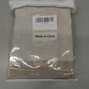 Awellife Boho Shower Curtains for Bathroom,Beige Linen Texture Shower Curtain with Striped Tassels 72x72 Inches Neutral