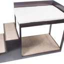 Penn-Plax Buddy Bunk Multi-Level Bed | Pet Stairs for High Beds and Couches | 3 Step System for Small Sized Dogs and Cats | Practical and Accommodating for Modern Homes (DOGF60)